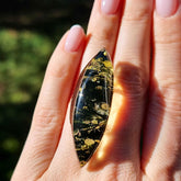 Green "Earth Stone" Marquise Shape Cabochons